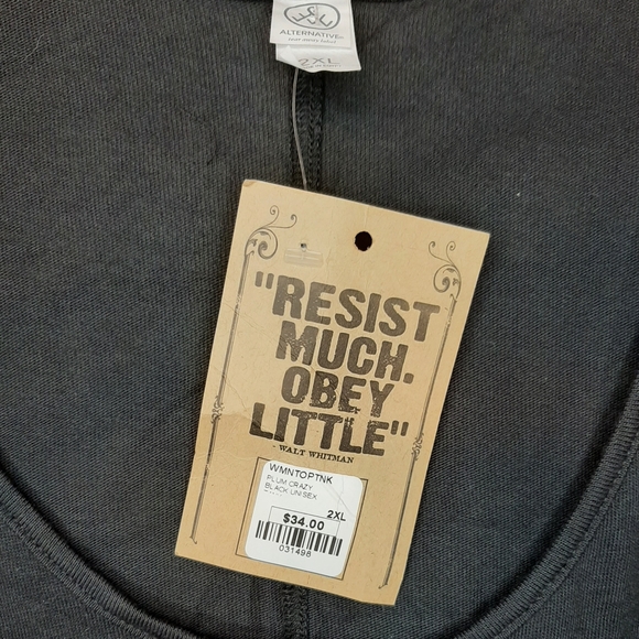 Junk Gypsy Plum Crazy Tank Top, 2XL - Picture 3 of 5